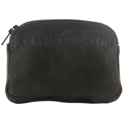 Arthur & Aston - PORTE-MONNAIE VINTAGE - Cuir de vachette chataigne - CADEAUX SAINT VALENTIN HOMME