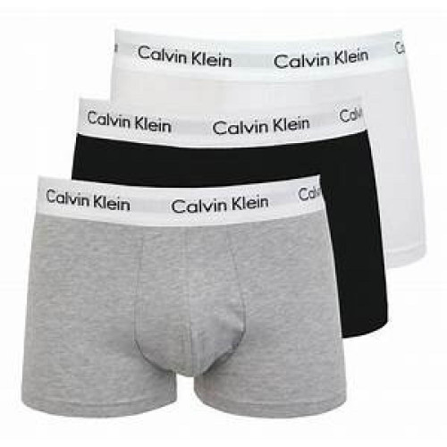 Calvin Klein Underwear - PACK 3 BOXERS HOMME - Coton Stretch Blanc / Noir / Gris - Calvin klein underwear homme