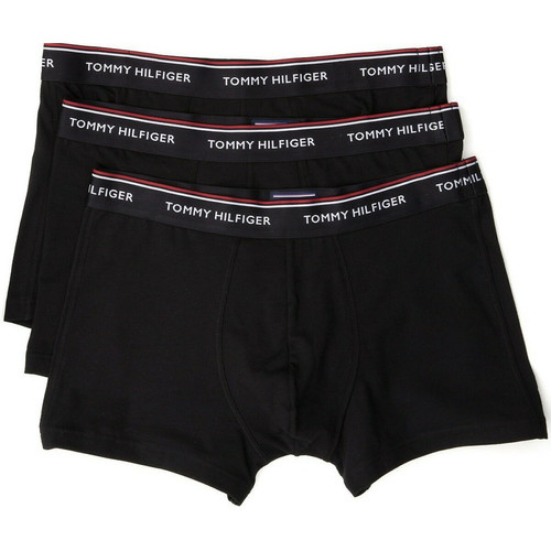 Tommy Hilfiger Underwear - LOT DE 3 BOXERS COTON - Siglé Tommy Hilfiger Noir - Boxer homme noir