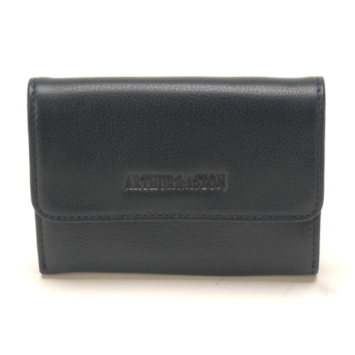 Arthur & Aston - Porte monnaie et cartes Femme cuir noir Noir - Petite Maroquinerie Homme