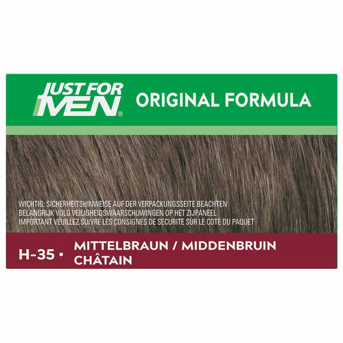 Pack 3 Colorations Cheveux - Châtain Moyen Clair Just for Men