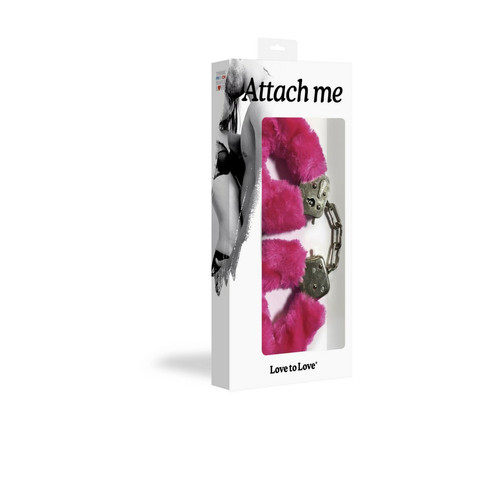 Menottes Fausse Fourrure Attach Me - Menottes Roses Love To Love