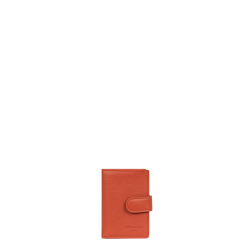 Hexagona - Porte-cartes Cuir CONFORT Orange Jovi - Porte carte cuir homme