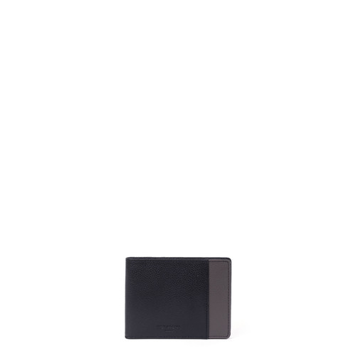 Hexagona - Portefeuille italien - 1 volet - Stop RFID - Cuir de vachette - Porte cartes portefeuille homme