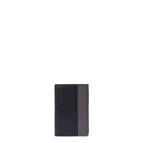 Hexagona - Porte-papiers - 3 volets - Stop RFID - Cuir de vachette - Sac homme marron