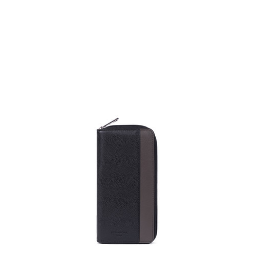 Hexagona - Portefeuille long - Stop RFID - Cuir de vachette - Porte cartes portefeuille homme
