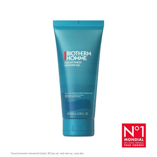 Biotherm Homme - Aquafitness Gel Douche - Corps & Cheveux - Cadeaux Made in France