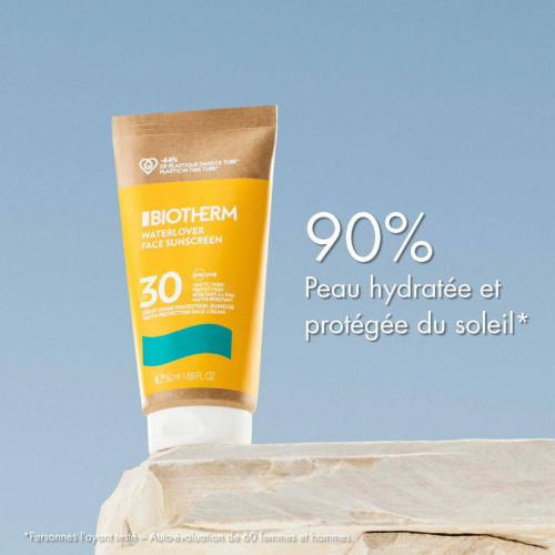 Crème Solaire Visage Waterlover - Protection Jeunesse Spf 30 Biotherm