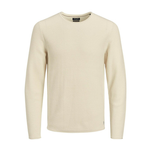 Pull en maille Col rond Manches longues Blanc Bruce Jack & Jones