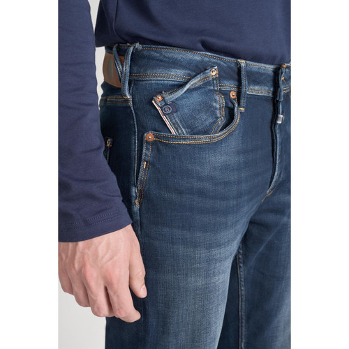 Le Temps des Cerises - Jeans ajusté 600/17, longueur 34 bleu en coton Max - Mode homme