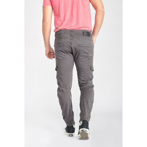 Pantalon cargo Alban gris en coton
