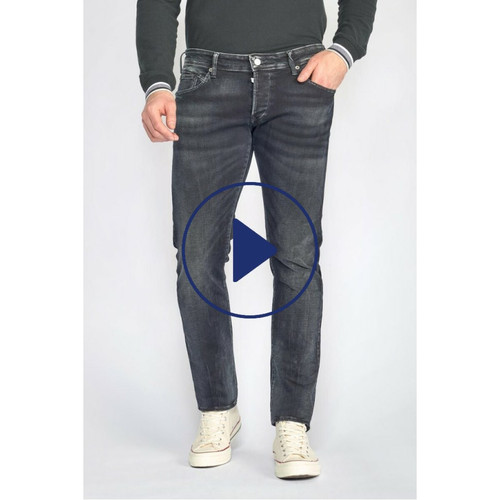 Jeans regular, droit 800/12, longueur 33 bleu en coton Earl