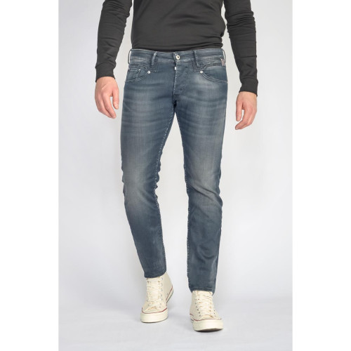 Le Temps des Cerises - Jeans ajusté stretch 700/11, longueur 33 bleu en coton Karl - Mode homme