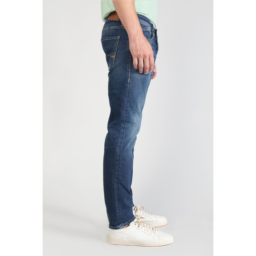 Le Temps des Cerises - Jeans ajusté stretch 700/11, longueur 34 bleu en coton Dean - Vetements homme