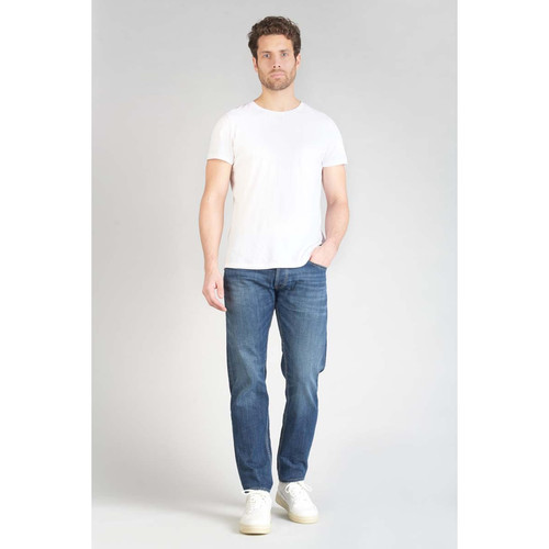 Le Temps des Cerises - Jeans regular, droit 700/17 relax, longueur 34 bleu en coton Sam - Mode homme