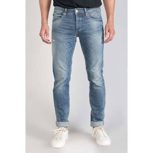Jeans regular, droit 700/17 relax, longueur 34 bleu en coton Chase