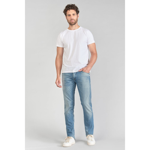 Jeans regular, droit 800/12, longueur 34 bleu en coton Beau Le Temps des Cerises