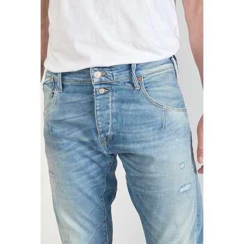 Jeans tapered 903, longueur 34 bleu en coton Tom Le Temps des Cerises