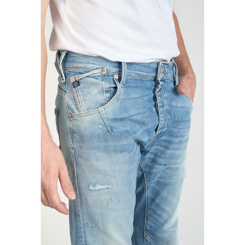 Jeans tapered 903, longueur 34 bleu en coton Tom