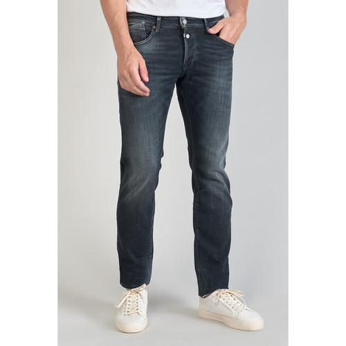 Jeans ajusté stretch 700/11, longueur 34 noir en coton Marc Le Temps des Cerises