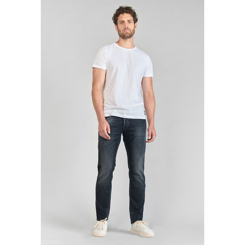 Jeans ajusté stretch 700/11, longueur 34 noir en coton Marc