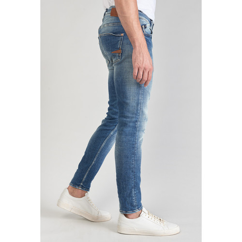Jeans skinny POWER, 7/8ème bleu en coton Sean