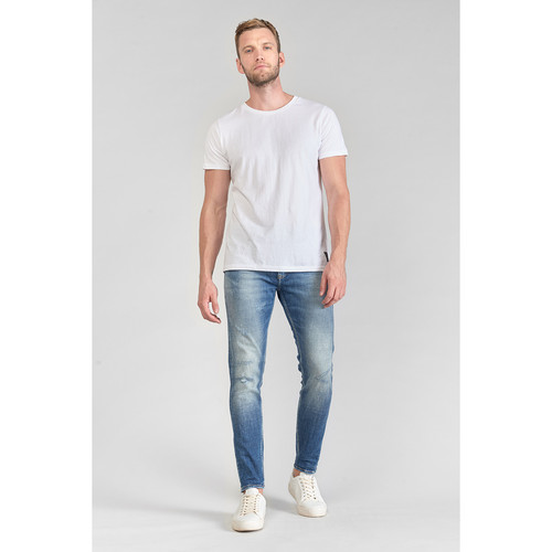 Jeans skinny POWER, 7/8ème bleu en coton Sean