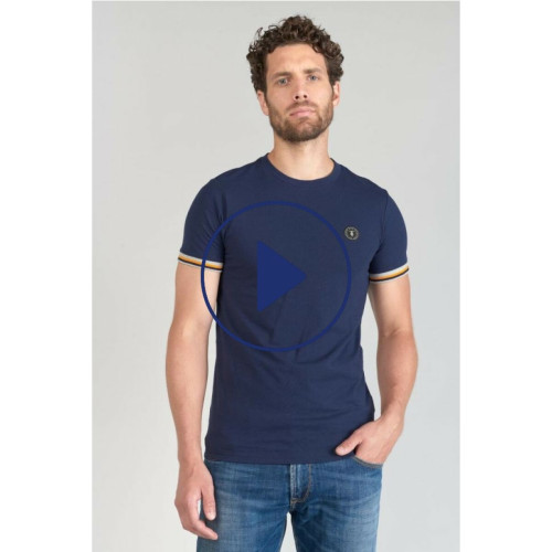 T-shirt Grale bleu marine en coton