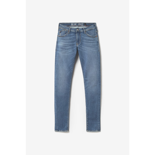 Jeans ajusté BLUE JOGG 700/11, longueur 34 bleu en coton Gary Le Temps des Cerises