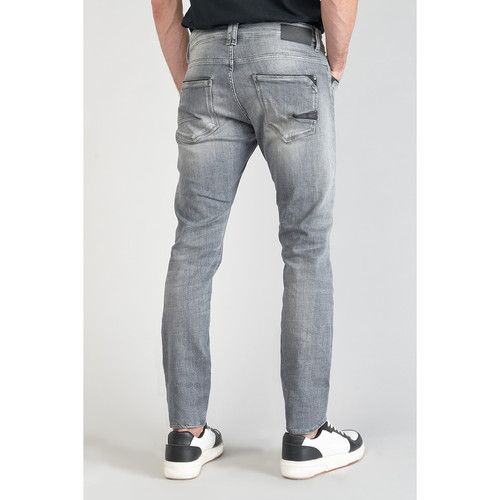 Jeans ajusté stretch 700/11, longueur 34 gris en coton