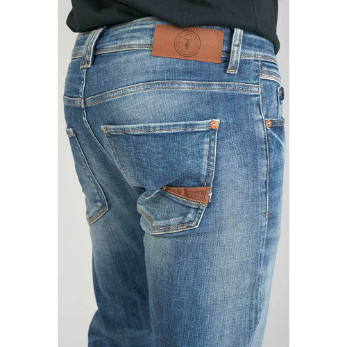 Jeans ajusté stretch 700/11, longueur 34 bleu en coton Scott Le Temps des Cerises