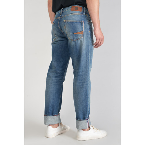 Jeans regular, droit 700/20 regular, longueur 34 bleu en coton Milo