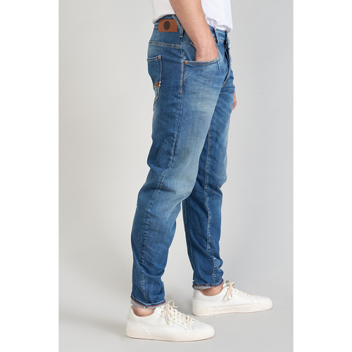 Jeans tapered 903, longueur 34 bleu en coton Troy