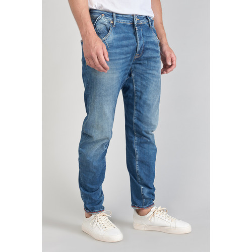 Jeans tapered 903, longueur 34 bleu en coton Troy Le Temps des Cerises