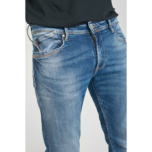 Jeans regular, droit 800/12, longueur 34 bleu en coton Noah Le Temps des Cerises