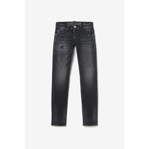 Jeans ajusté stretch 700/11, longueur 34 noir en coton Jose