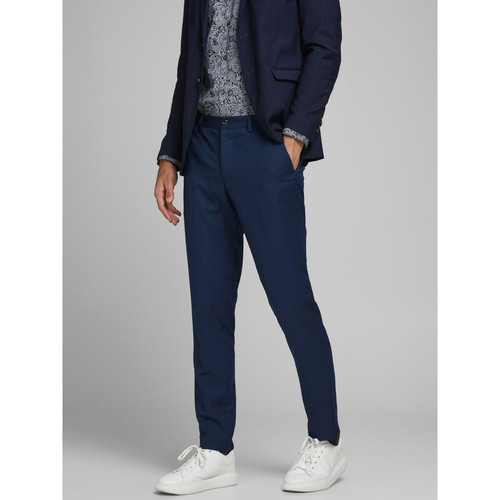Jack & Jones - Pantalon habillé Super Slim Fit Bleu Marine Blaine - Pantalons homme