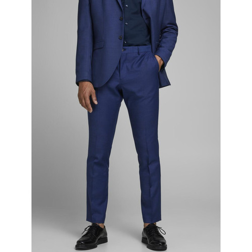 Jack & Jones - Pantalon habillé Super Slim Fit Bleu Marine Flynn - Mode homme