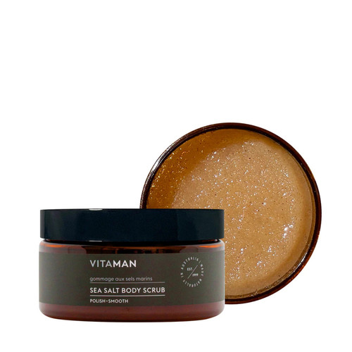 Vitaman - Gommage Exfoliant Pour Le Corps Aux Sels Marins - Vegan - Cosmetique homme