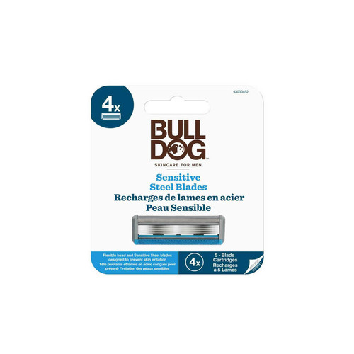 Bulldog - Lame De Rasoir Sensitive Pack 4 Recharges - Accessoires rasage homme