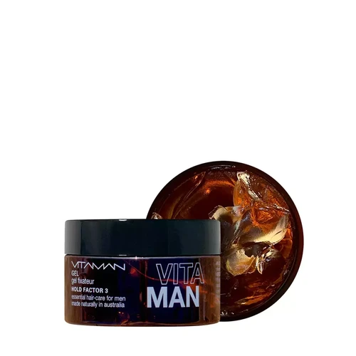 Vitaman - Gel De Coiffage Effet Mouillé Vegan - Gel cheveux homme