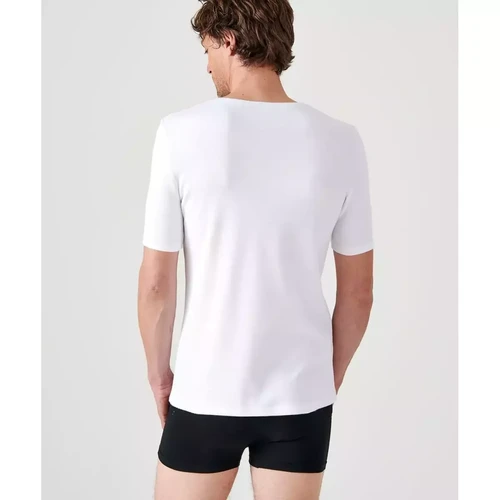 Tee-shirt manches courtes en mailles blanc