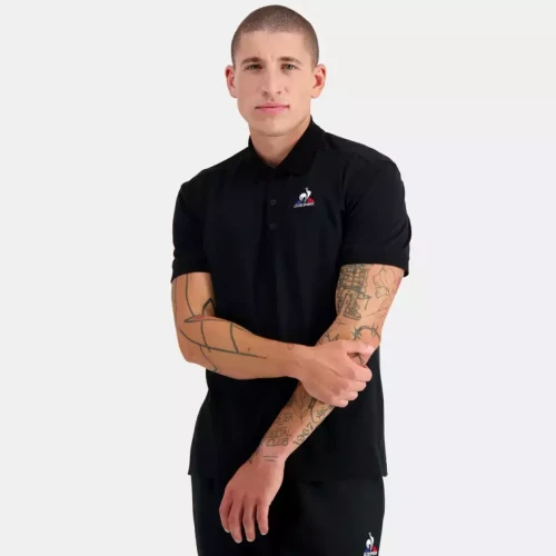 Le coq sportif - Polo Homme ESS SS N°2 M - T shirt noir homme