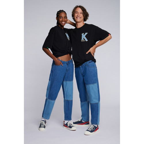 Kickers - T-shirt unisexe manche courte Big K noir - Printemps des marques