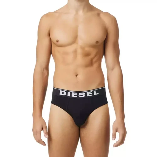 Diesel Underwear - Pack de 3 slips ceinture élastique noir/blanc/gris - Slip blanc homme