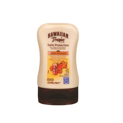 Hawaiian Tropic - Mini Lotion Solaire Satin - Format Voyage Spf 15 - Soins solaires