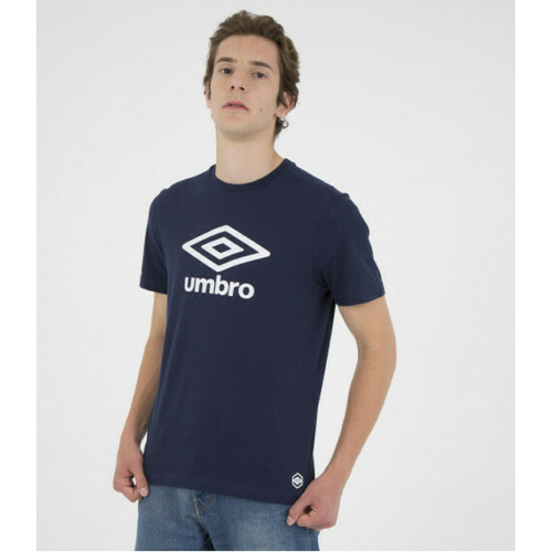 Umbro - Tee-shirt en coton bleu marine - Vetements homme