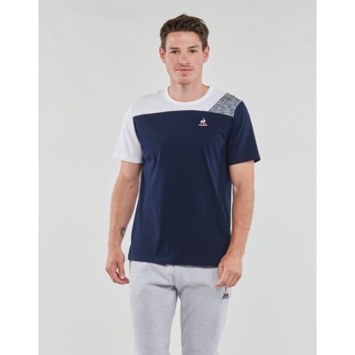 Le coq sportif - T-shirt Homme SAISON 1 SS N°1 M Bleu - T shirt polo homme