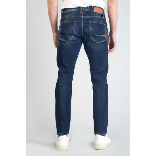 Jeans ajusté stretch 700/11, longueur 34 bleu en coton Troy