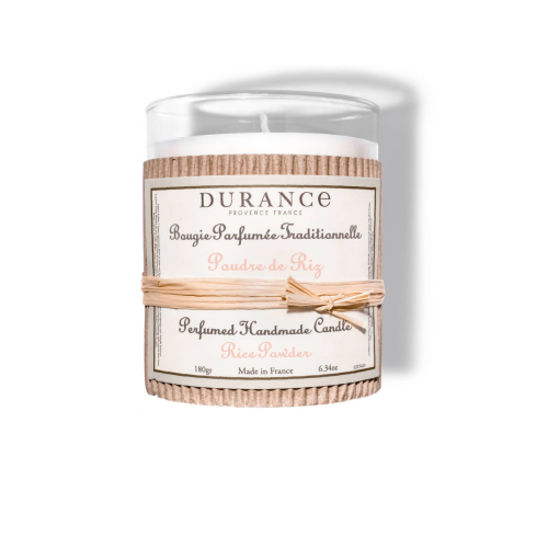 Durance - Bougie Parfumée Traditionnelle Poudre De Riz - Parfum homme